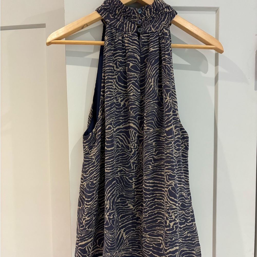 Joie Zebra Print Sleeveless Top